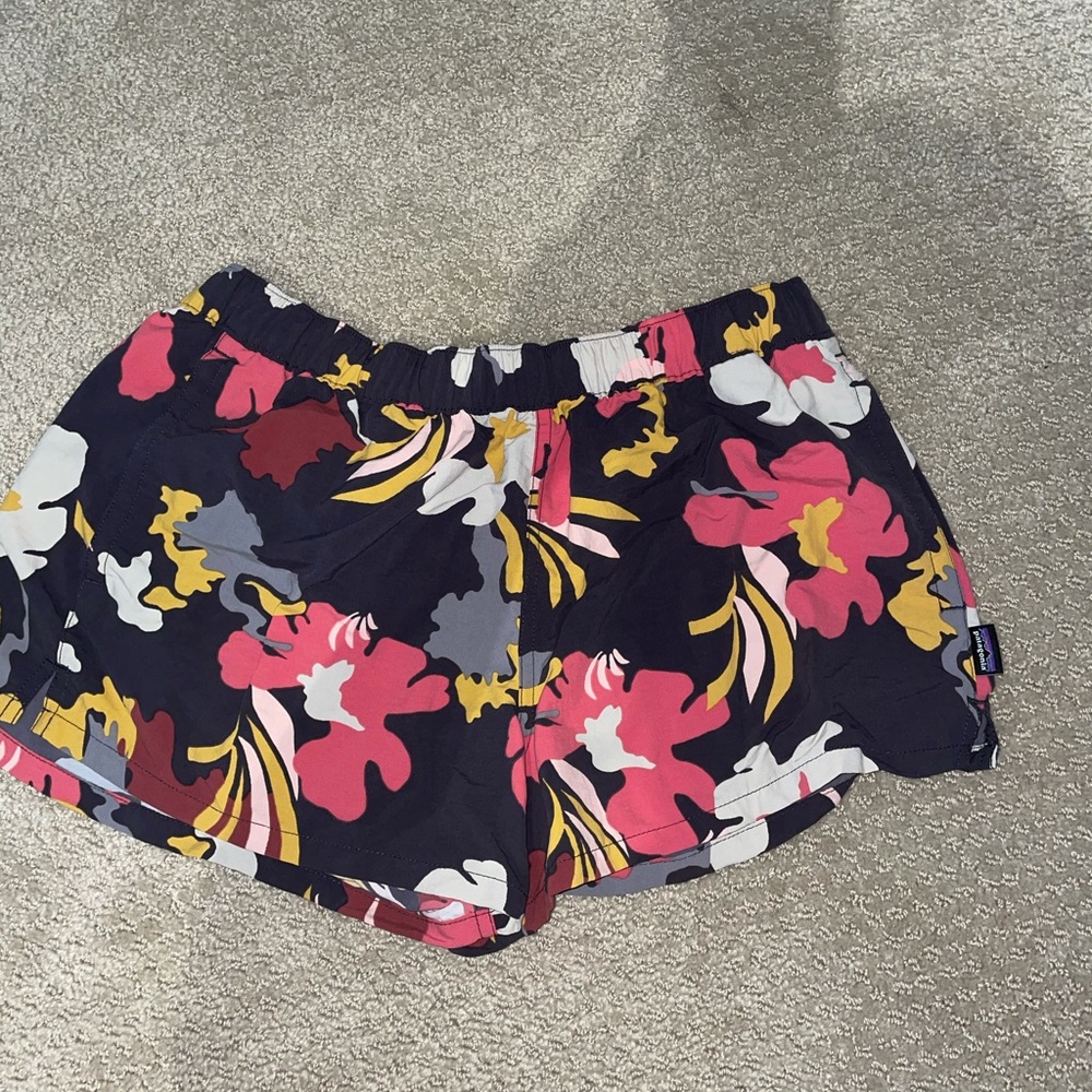 floral patagonia barely baggies shorts